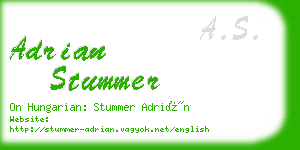 adrian stummer business card